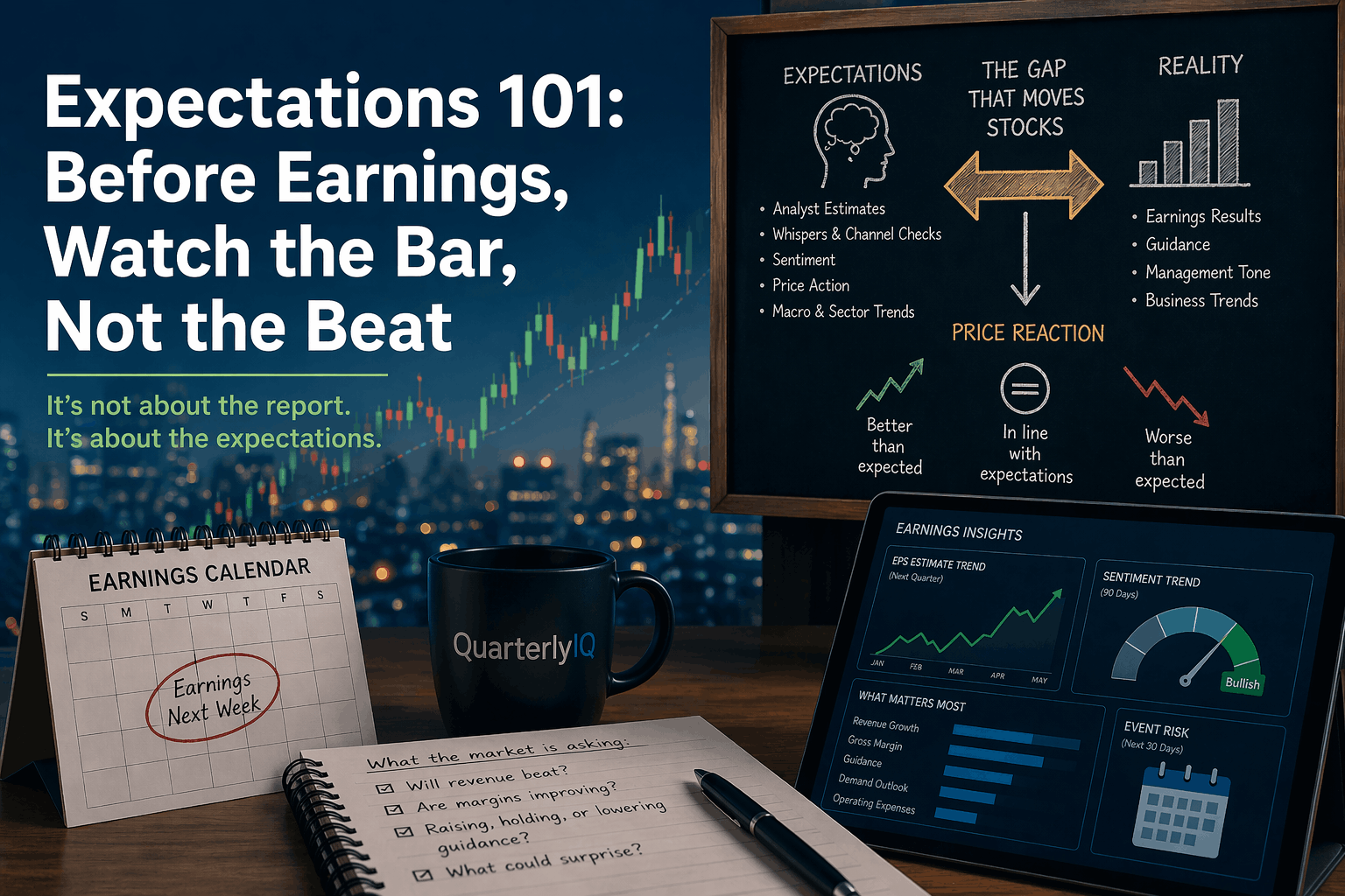 Expectations 101: Before Earnings, Watch the Bar, Not the Beat